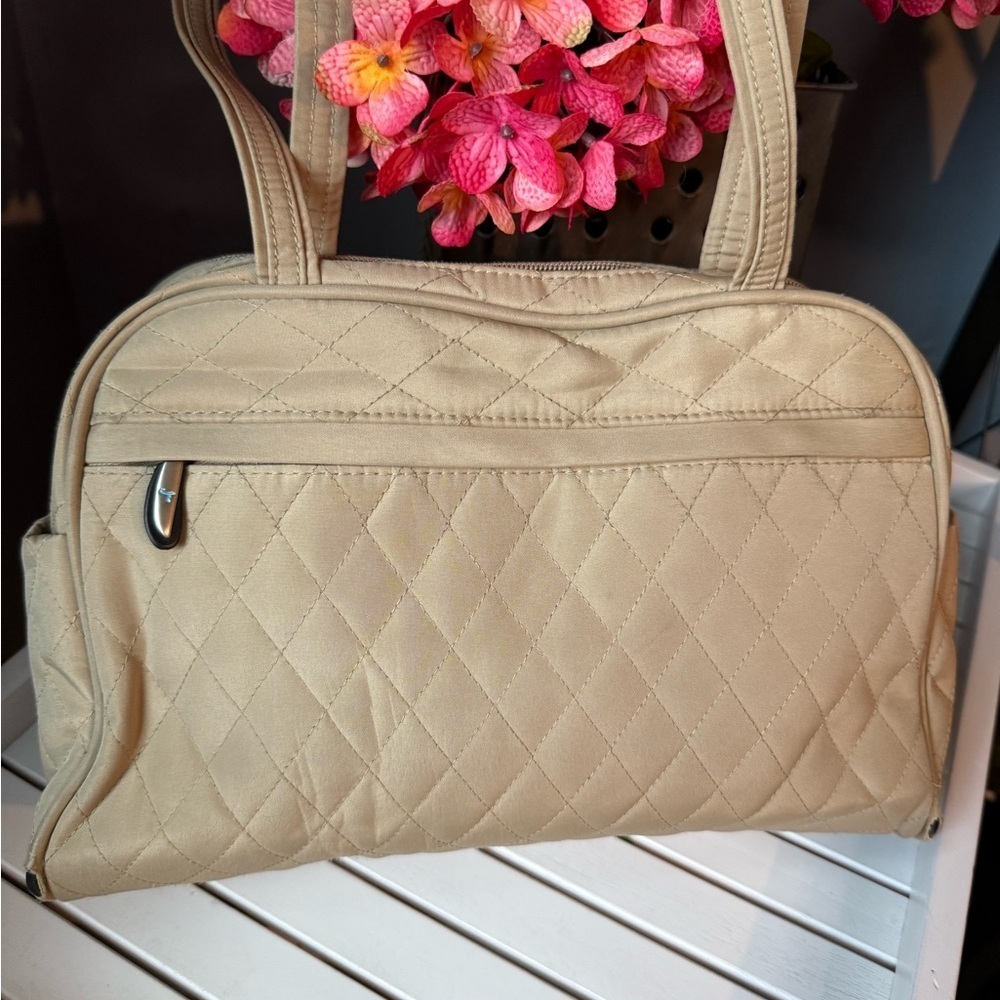 Vintage Quilted travelon shoulder bag - Picture 2 of 12